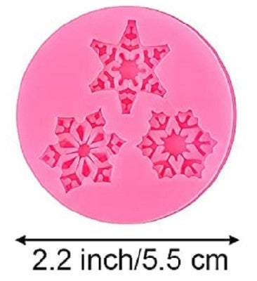 SILICON FONDANT SNOWFLAKES MOULD #33