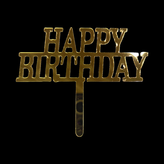 Acrylic Birthday Topper 3" #13-10 PC's pack