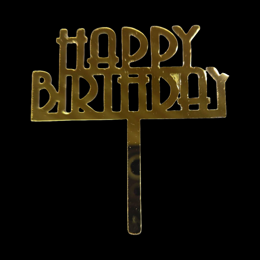 Acrylic Birthday Topper 3" #17-10 PC's pack