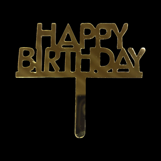 Acrylic Birthday Topper 3" #16-10 PC's pack
