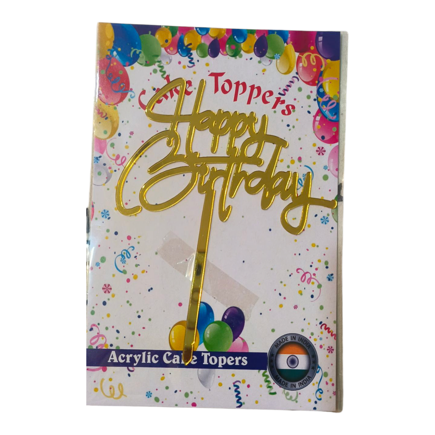 Happy Birthday Acrylic Topper 5''#13