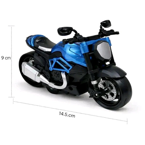 Cake Topper Ninja Bike Blue Colour