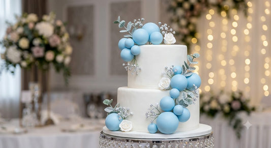 Faux Ball Sky Blue 20 pcs Pack