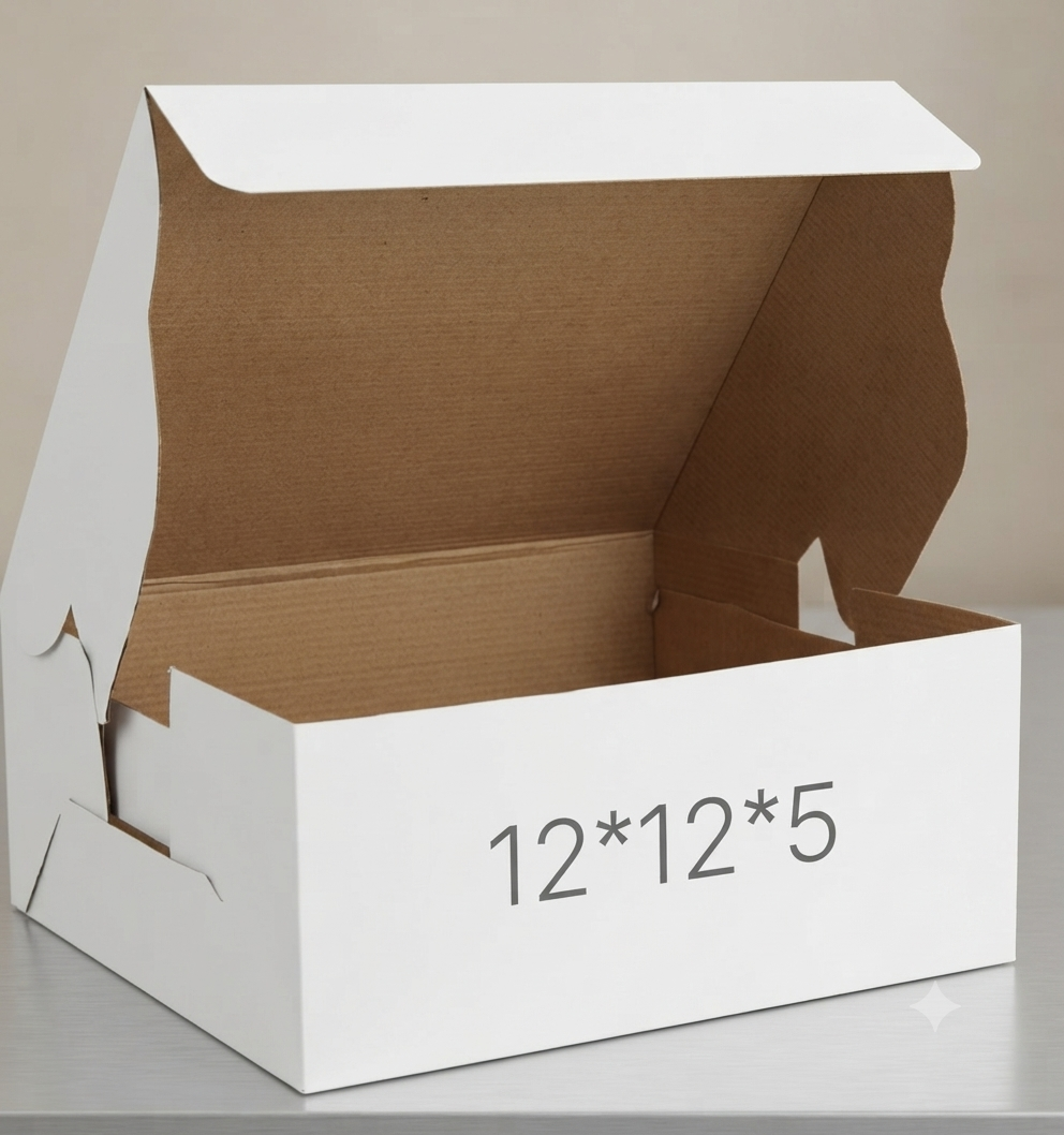 Cake Box Corrugated 12*12*5 pack of 10 PC's