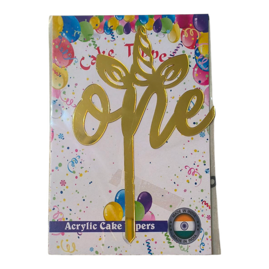 One  Acrylic Topper 5''#9