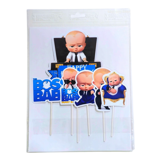 PAPER THEME TOPPER BOSS BABY BOY