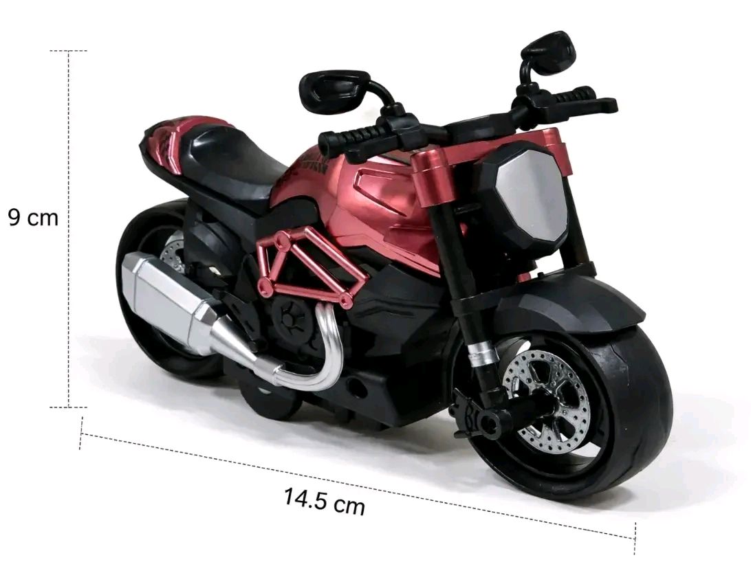 Cake Topper Ninja Bike Maroon Colour