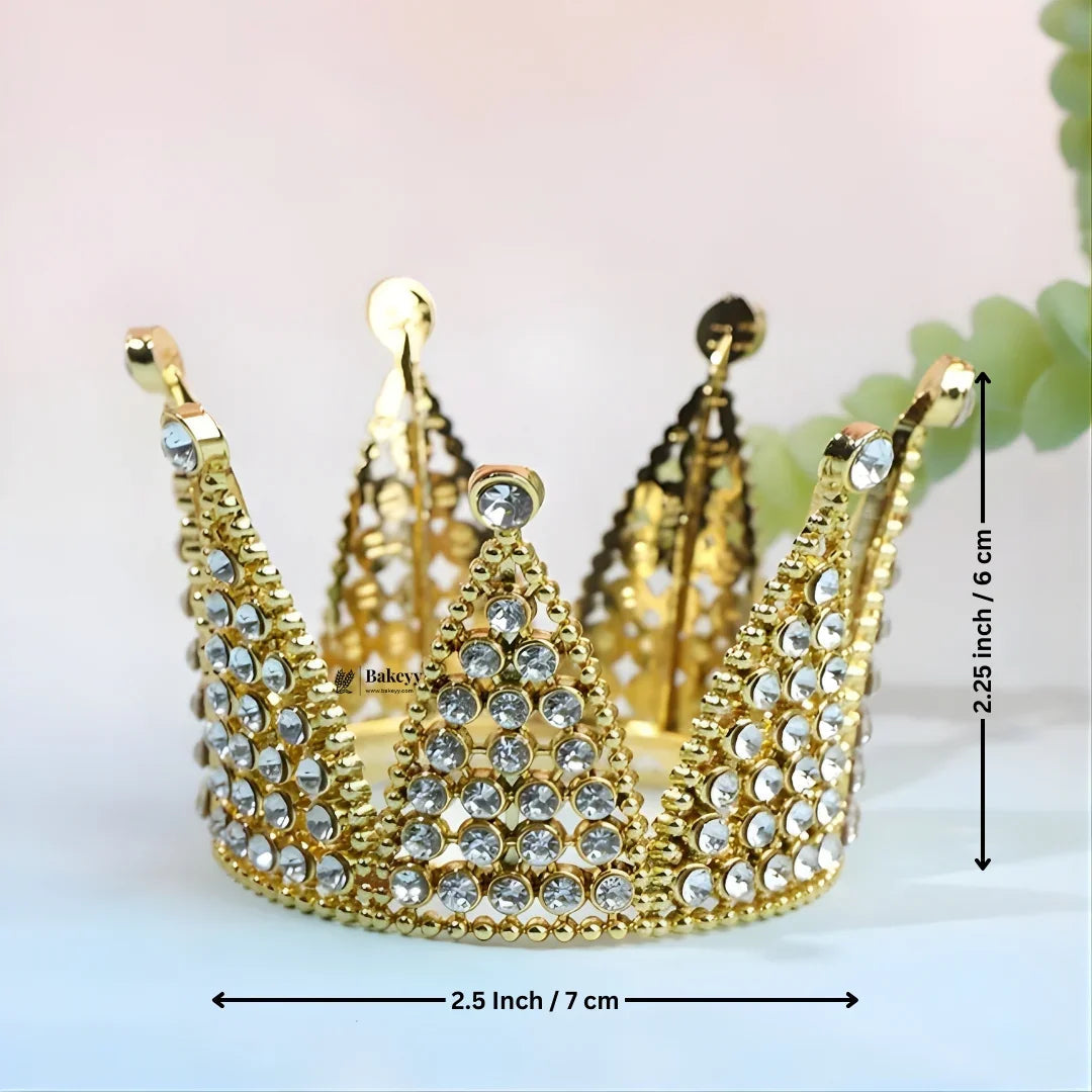 Plastic Cake Crown Pearl Toppers | Design No.F15 |