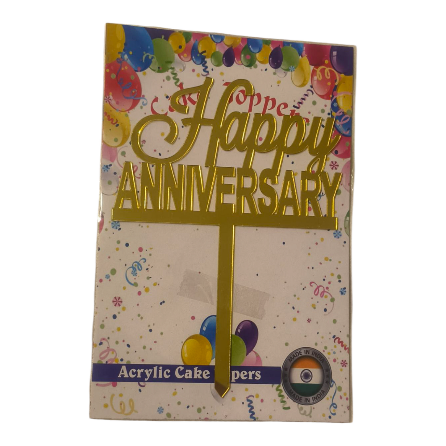 Happy Anniversary Acrylic Topper 4''#22
