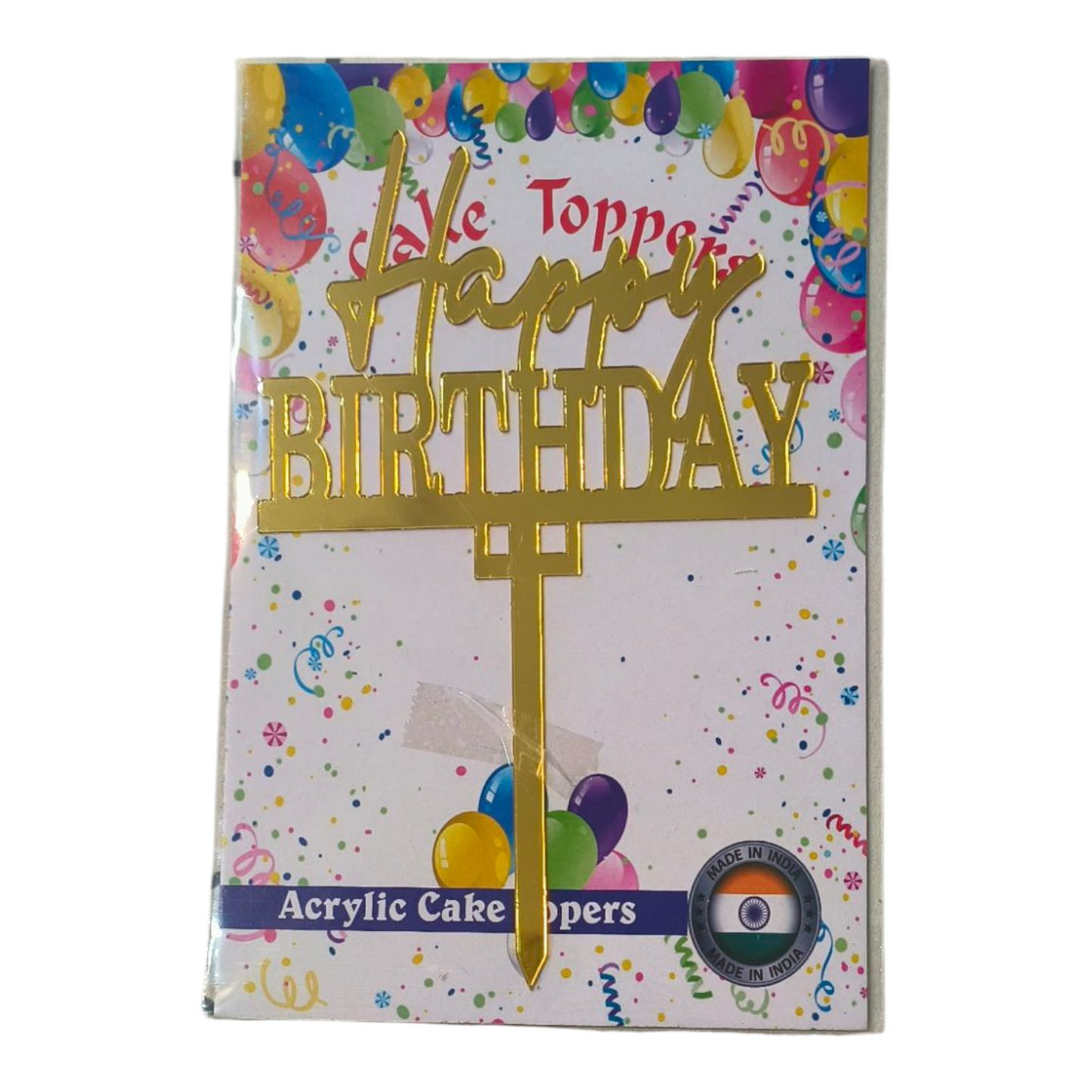 Happy Birthday Acrylic Topper 5''#1
