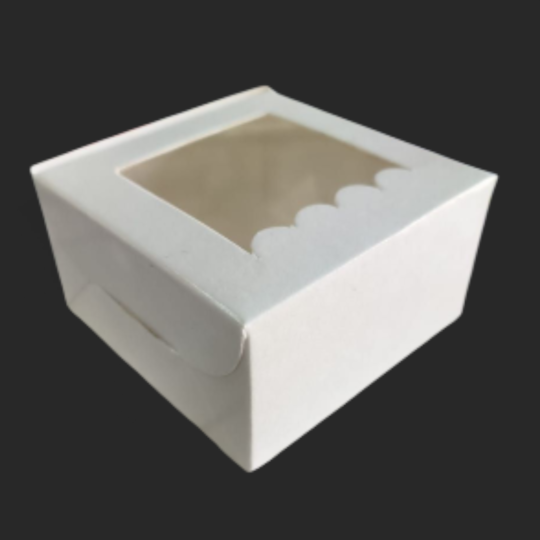 1 P Brownie Box White| 10 PC's Pack| Size 3*3*2 Inch