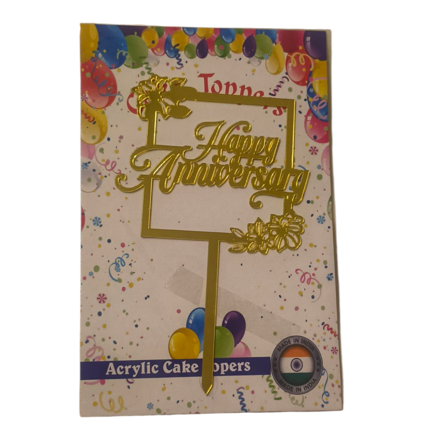 Happy Anniversary Acrylic Topper 4''#5