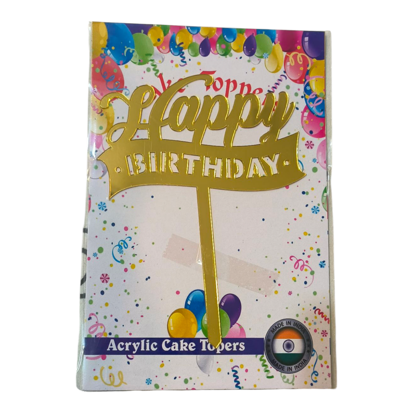 Happy Birthday Acrylic Topper 5''#30