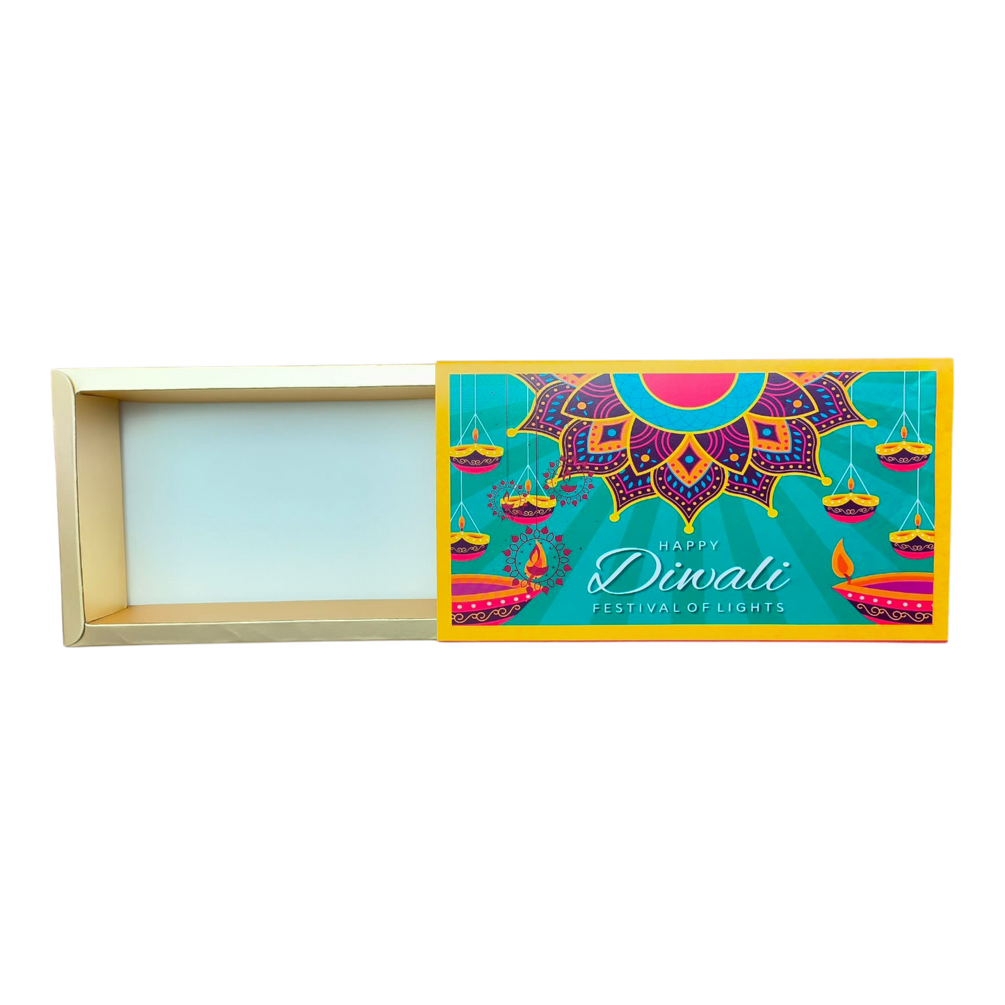 Diwali 8 Cavity Slide Box |10 pack |Size 8.5×4.5×1.5 inch #6