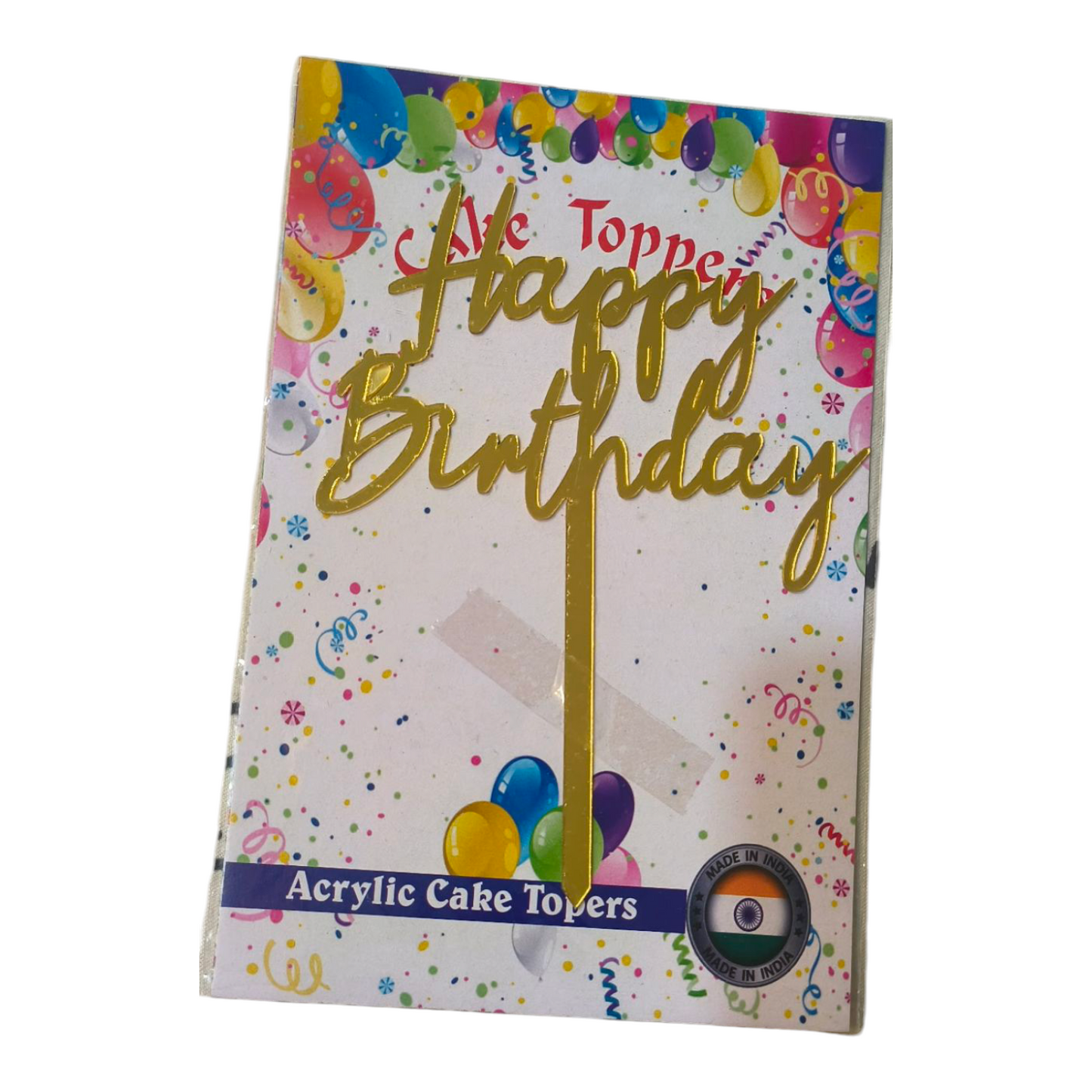 Happy Birthday Acrylic Topper 5''#21