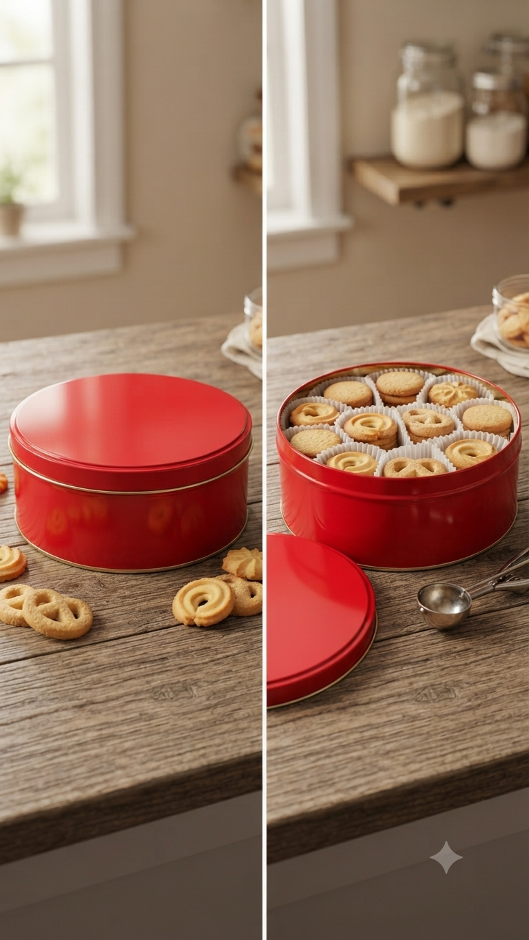 Dream Tin |Cookie Tin 5.5× 2.75 inch| RED| 10PCS