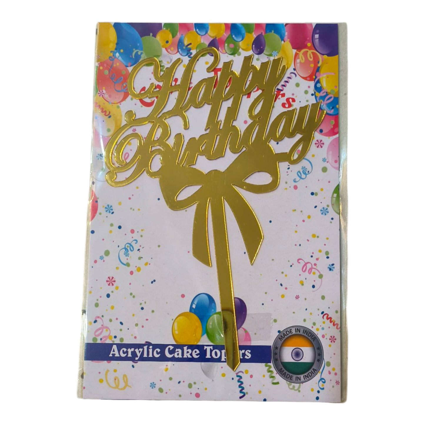 Happy Birthday Acrylic Topper 5''#25