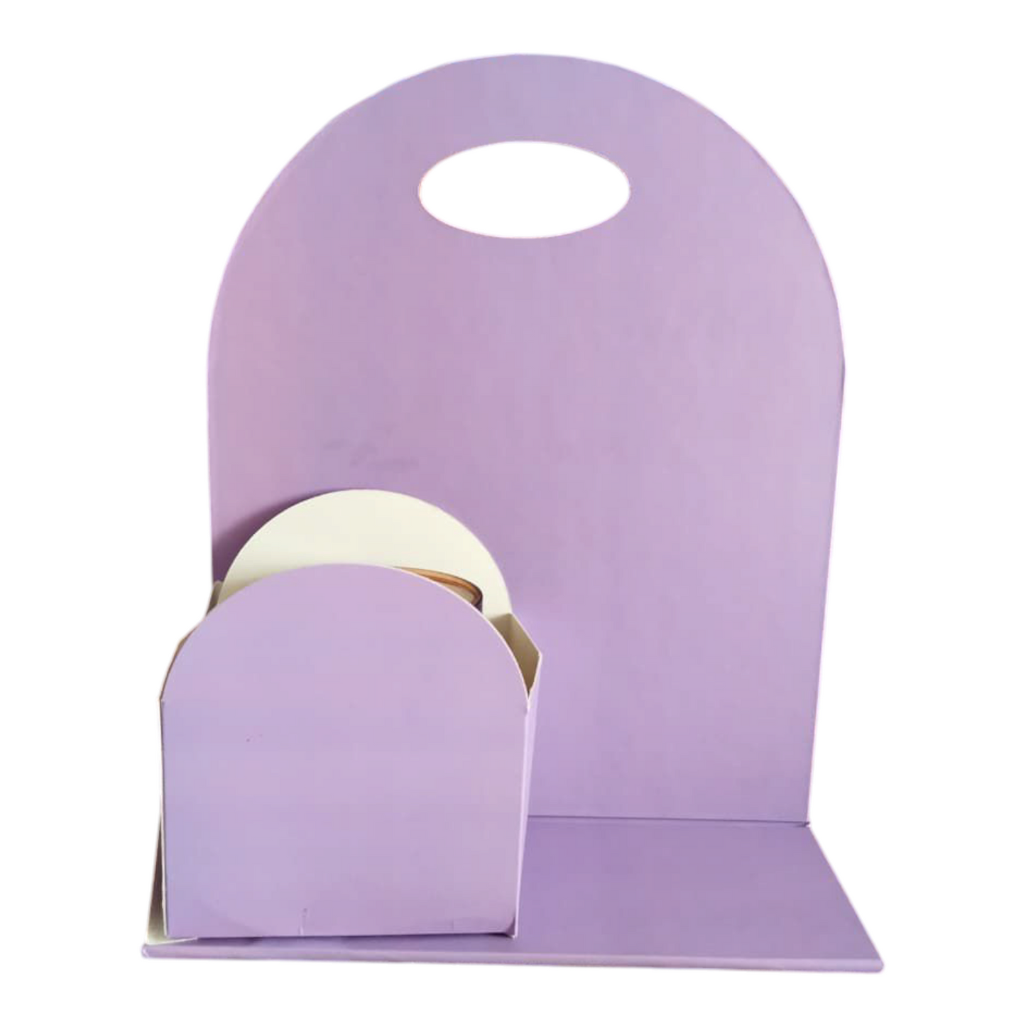 Purple Foldable Cake & Flower Hamper