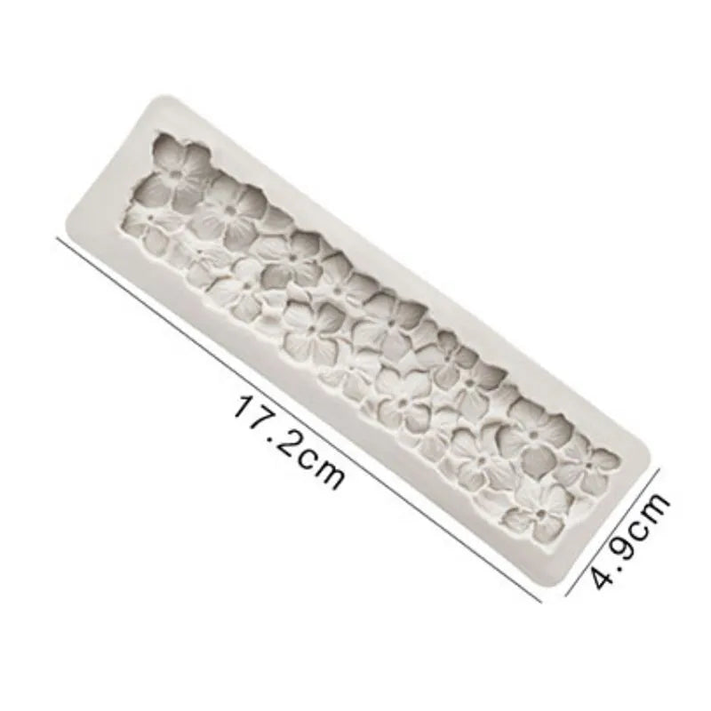 SILICON FONDANT HYDRANGEA GARLAND MOULD #62
