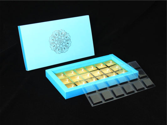18 Cavity Pastel Box With Cavity & Lid-10 PCS PACK