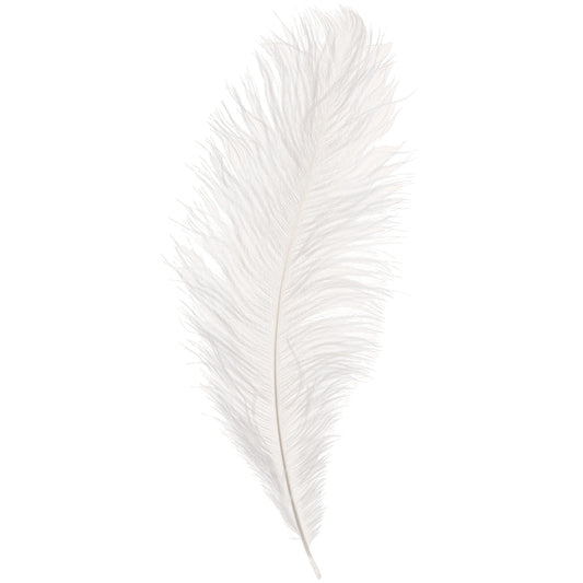 Feather Topper Ostrich -White