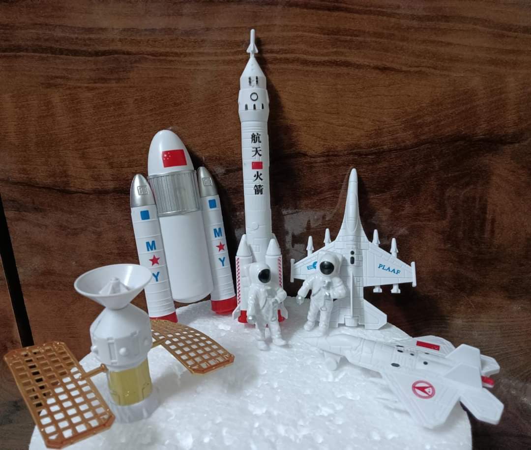 Space Toys Cake Topper Set