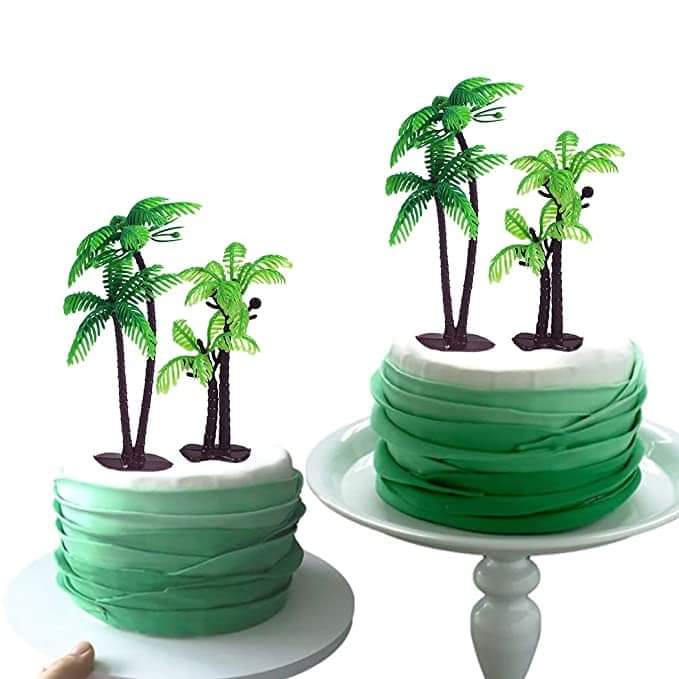 PLASTIC SMALL COCONUT TREE PACK OF 10PCS