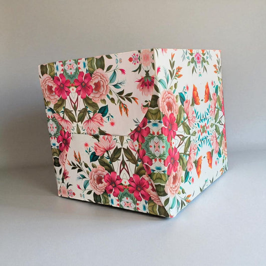 12*12*12 Corrugated Floral Print Box  , Pack of 5 PC's