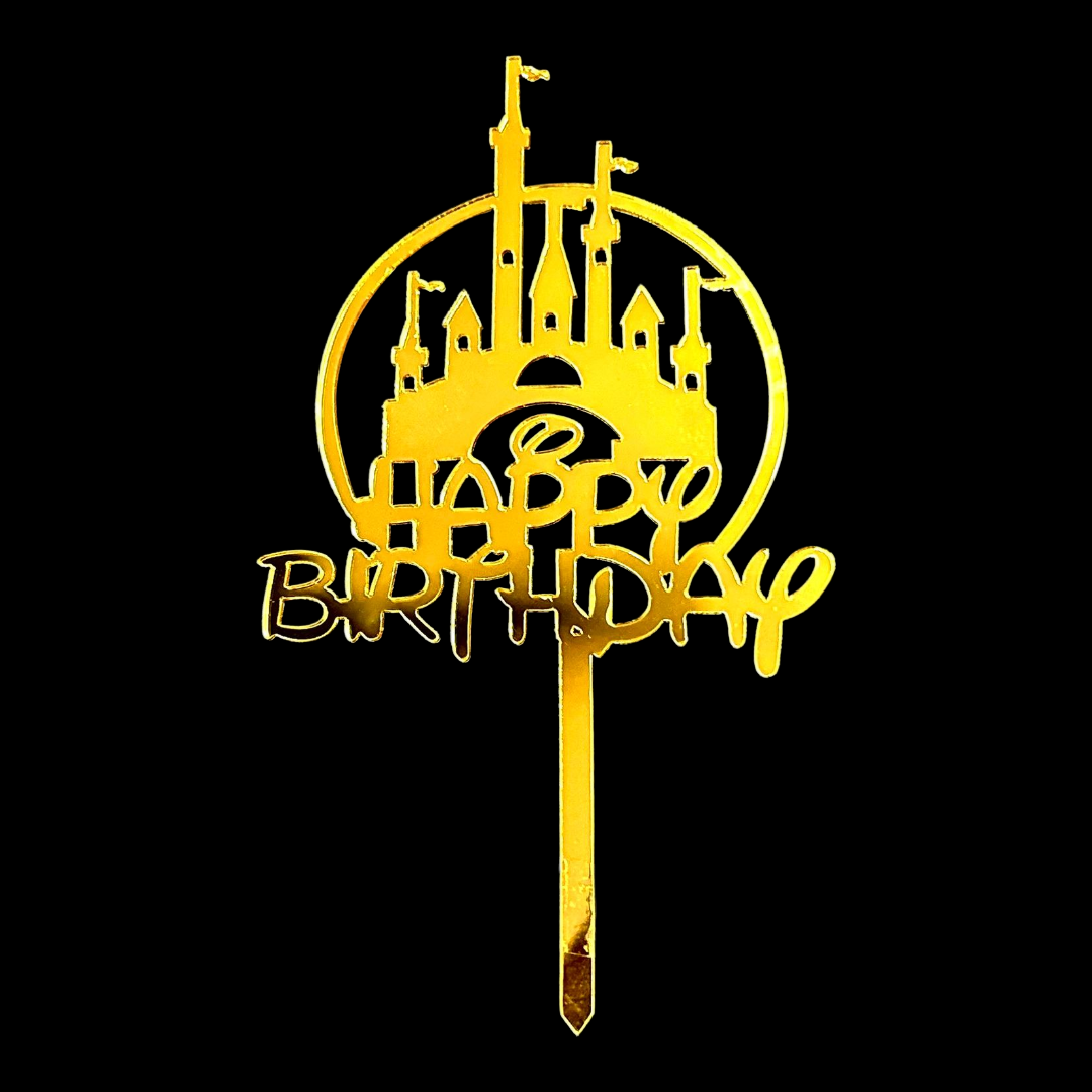 Happy Birthday Acrylic Topper 5''#29