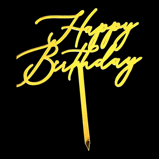 Happy Birthday Acrylic Topper 5''#21