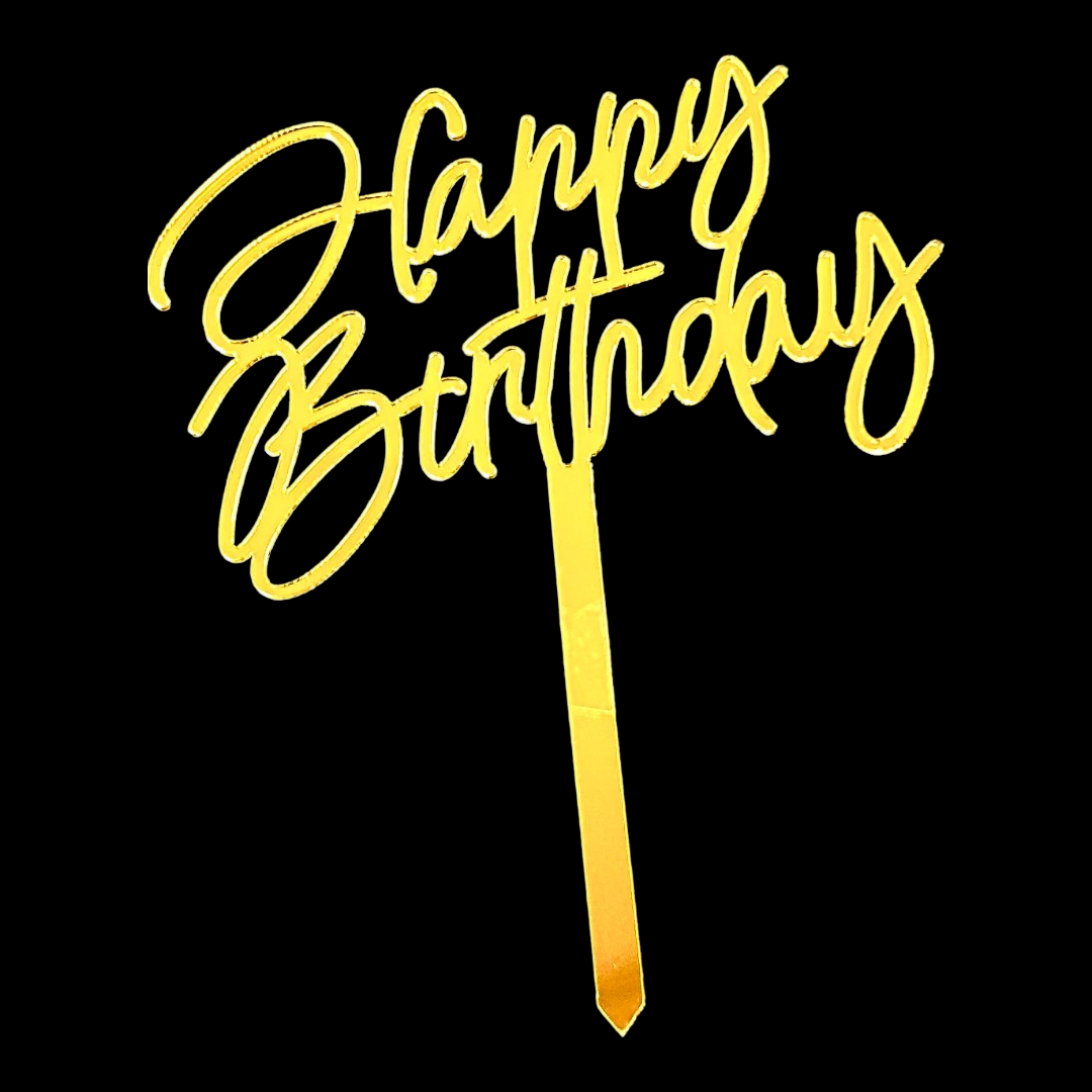 Happy Birthday Acrylic Topper 5''41