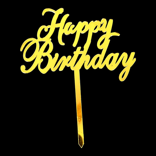 Happy Birthday Acrylic Topper 5''#11
