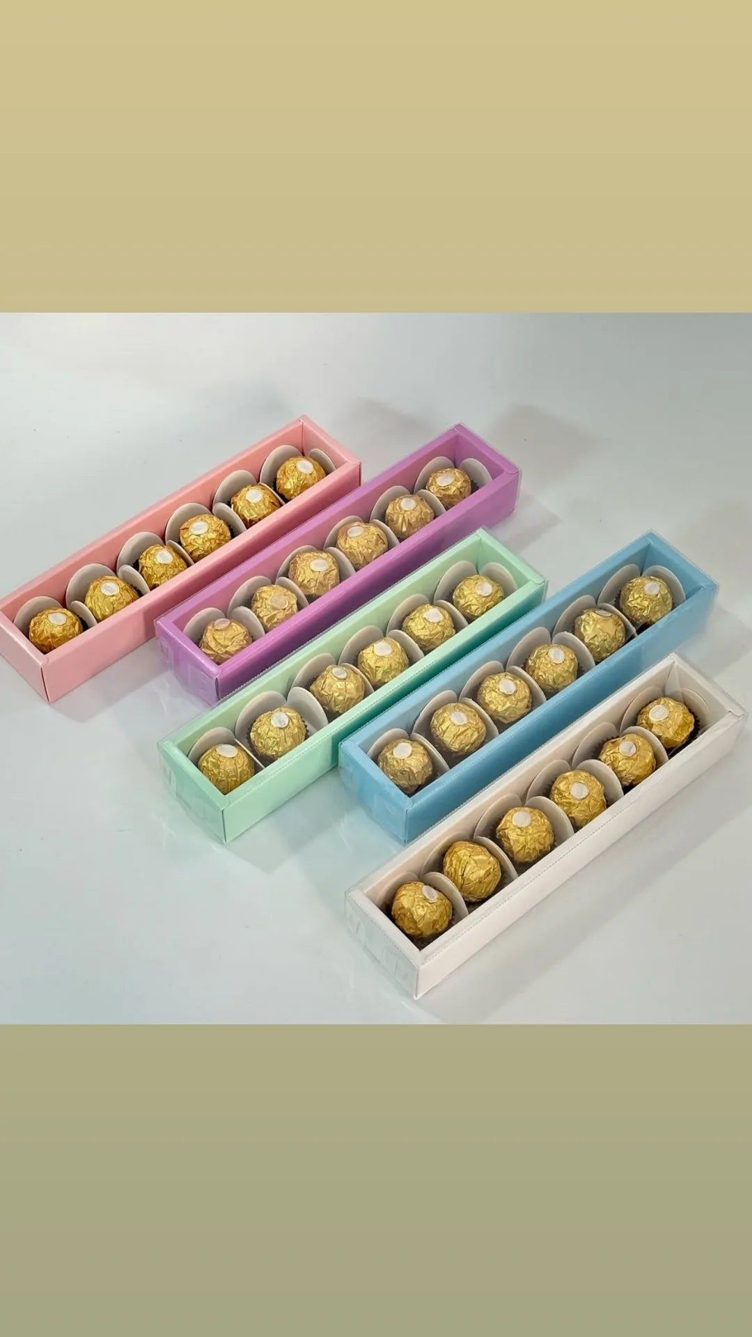 6 cavity chocolate Box long | 10 pcs pack|| Random Colour