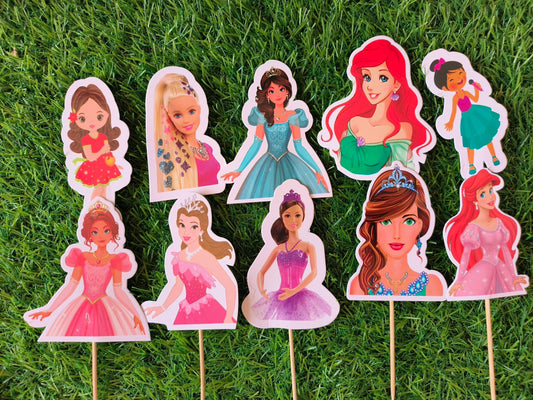 Barbie Girl Toppers 10psc #2