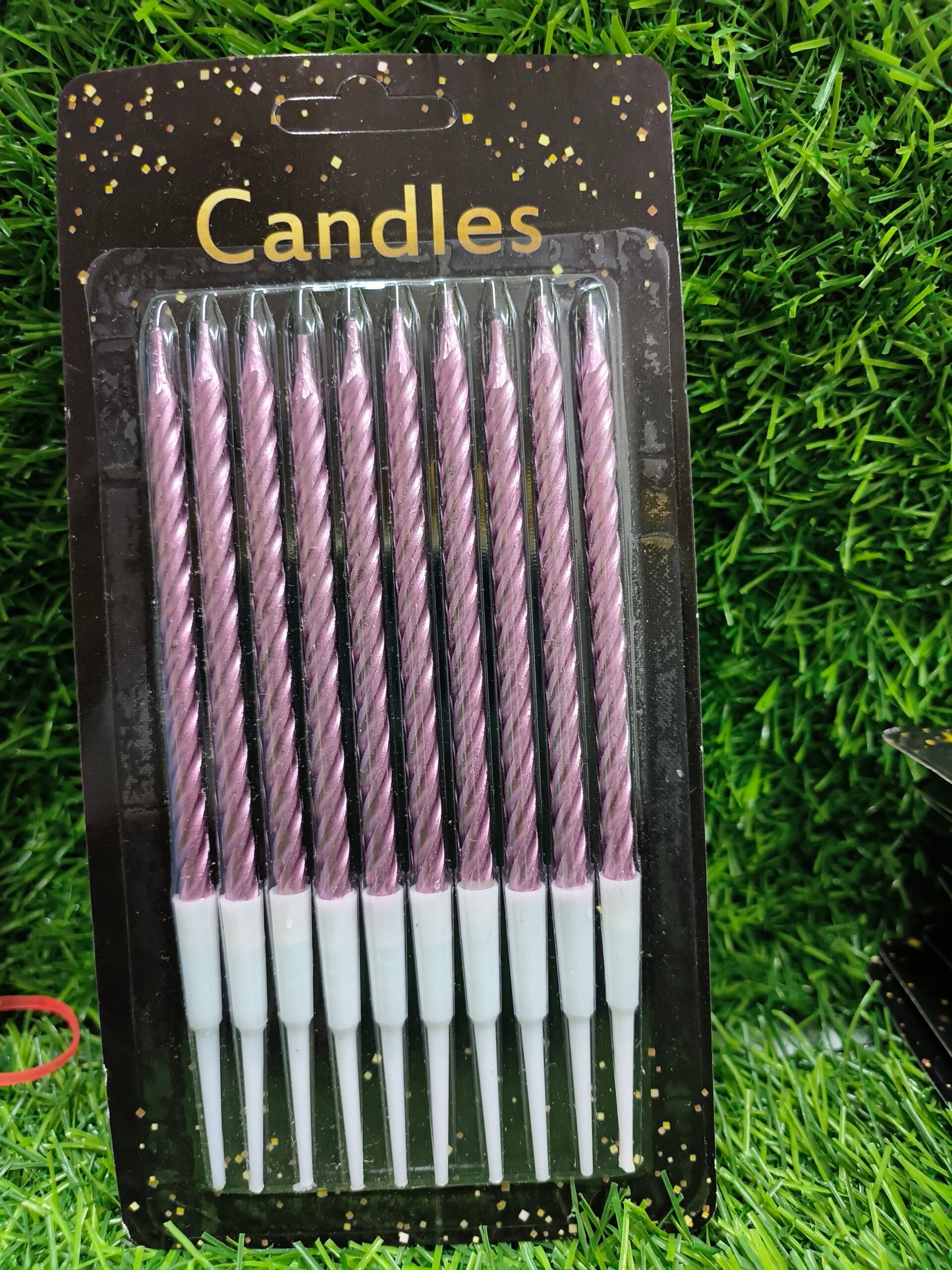 Spiral Twist Candle 10 pcs  Rose Gold