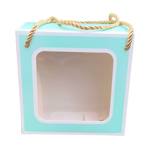 Hamper Paper Bag Mint Green 6×6×4 inch, 10 PC's pack