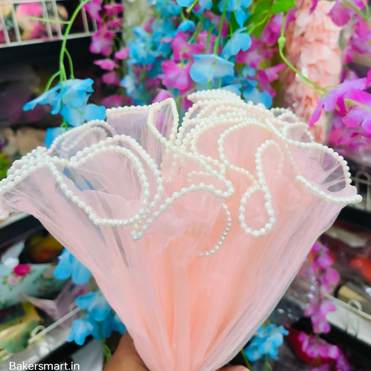 Noor Net Peach| Length 3.5mtr