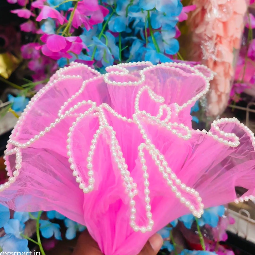 Noor Net Pink | Length 3.5mtr