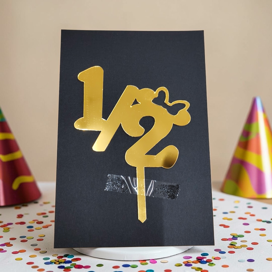 1/2 Birthday 5" Toppers #3