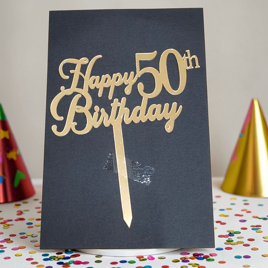50th Birthday 5" Toppers #1