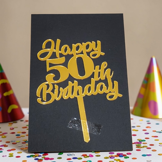 50th Birthday 5" Toppers #2