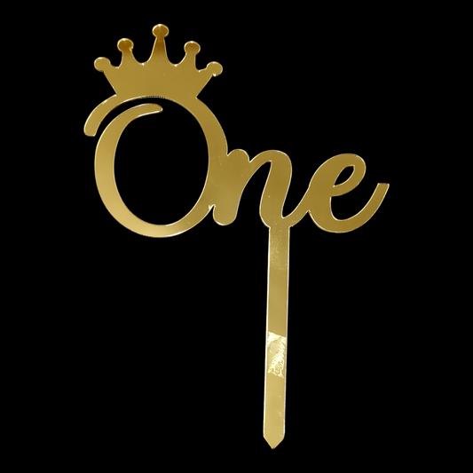 Acrylic Cake Topper One #6