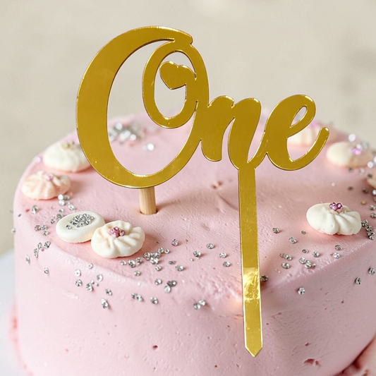 Acrylic Cake Topper One #2