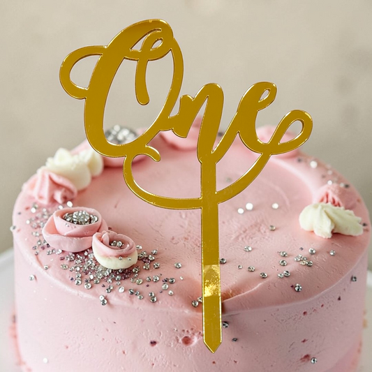Acrylic Cake Topper One #11