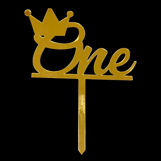 Acrylic Cake Topper One #1