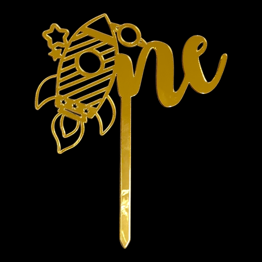 Acrylic Cake Topper One #7