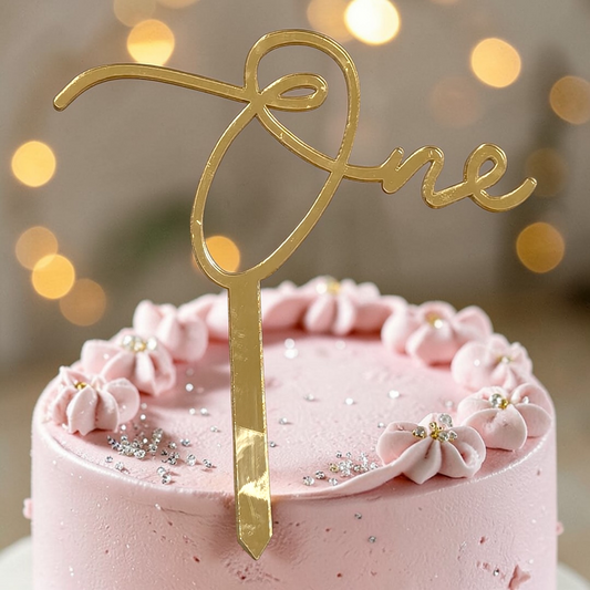 Acrylic Cake Topper One #9