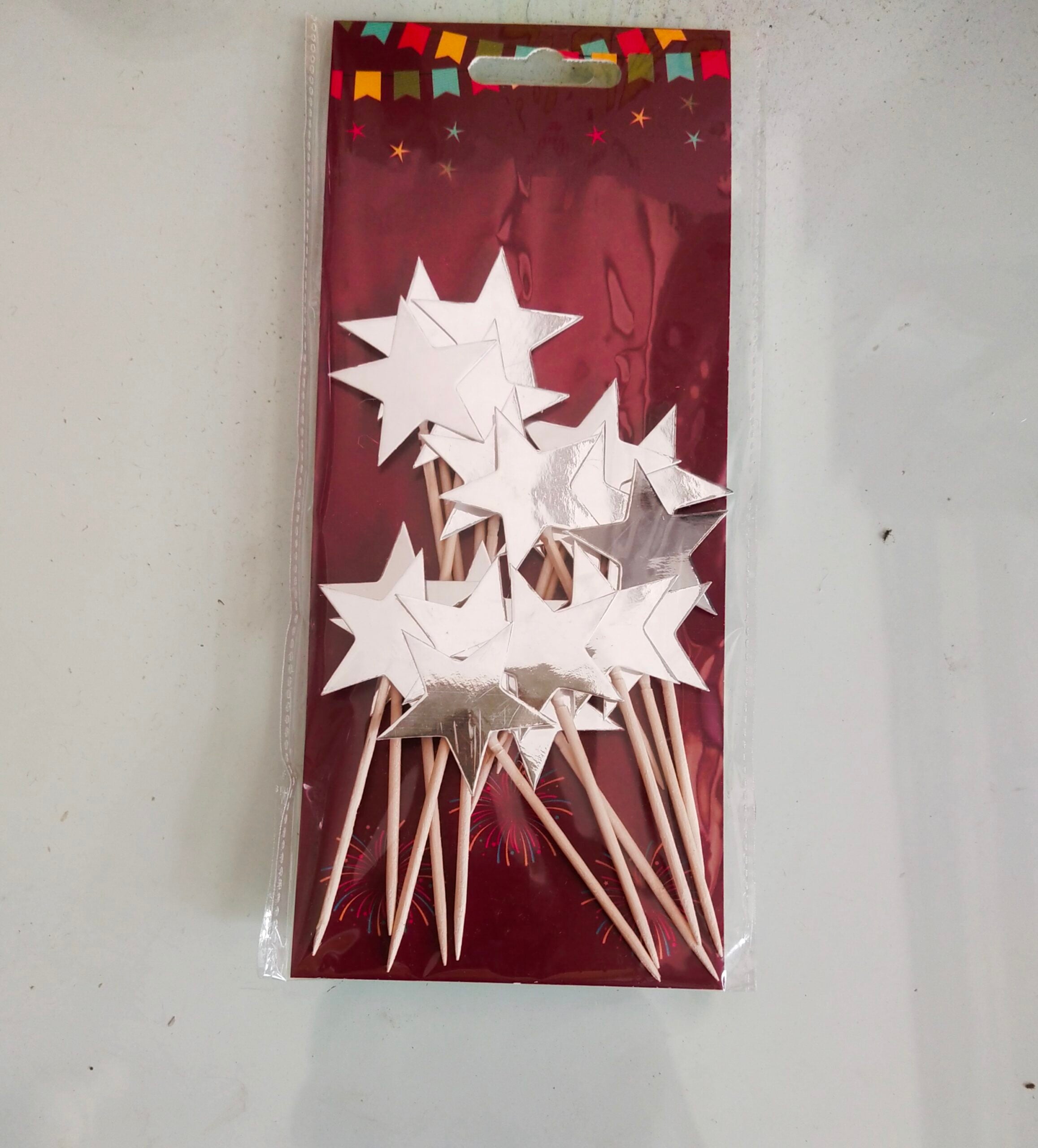 Silver Topper STAR SILVER TOPPER 20 PCS PACK – Bakersmart