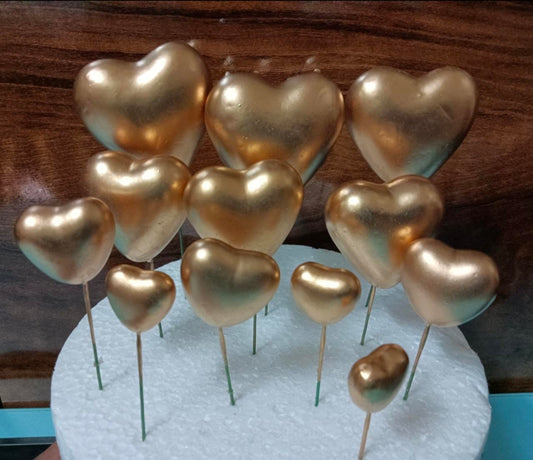 Heart Faux Golden Colour  20 pcs pack