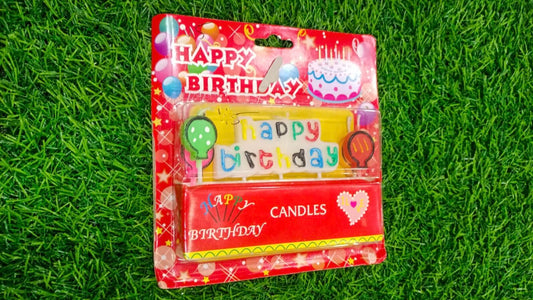 Balloon Happy Birthday Candle